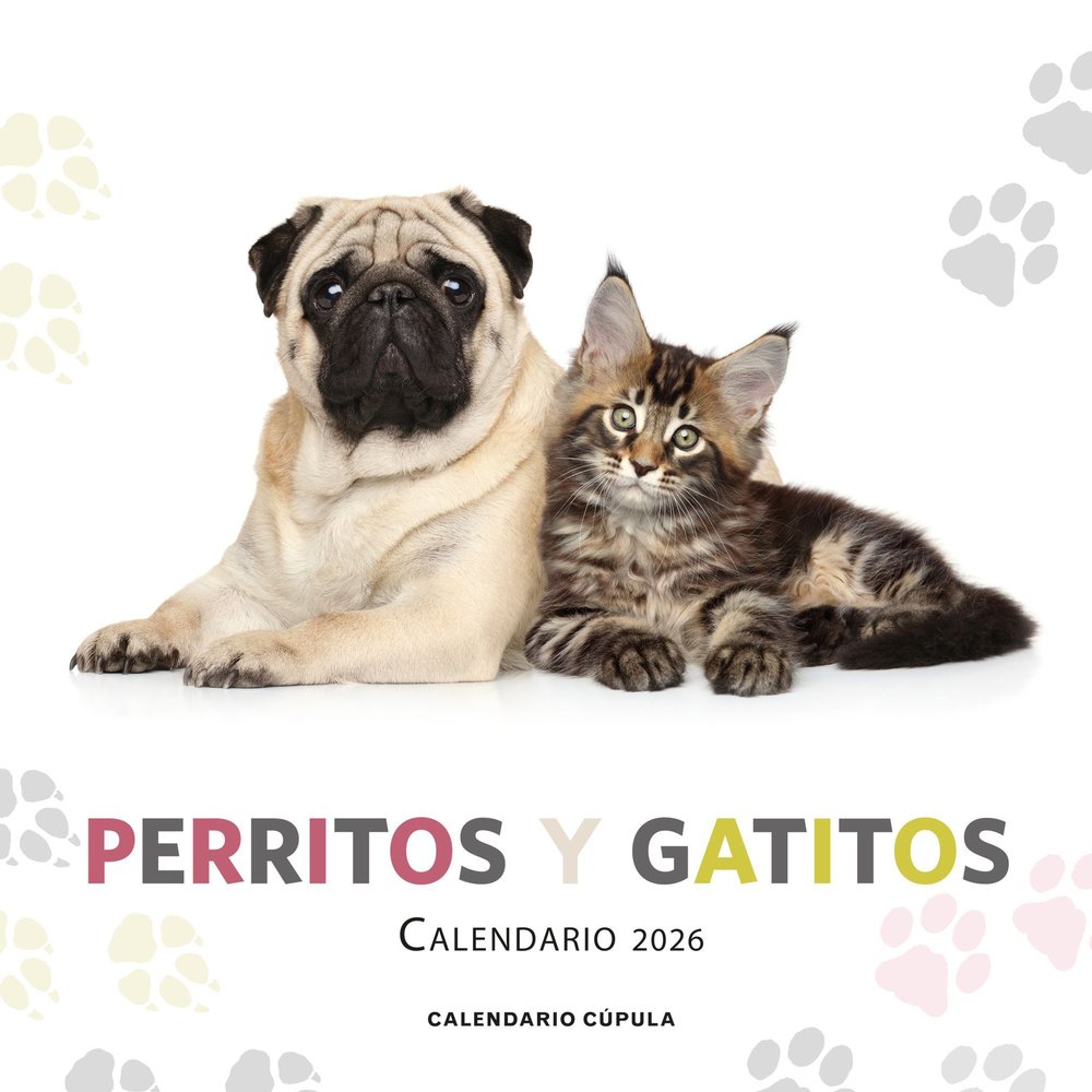 Calendario Perritos y gatitos 2026 | portada del libro