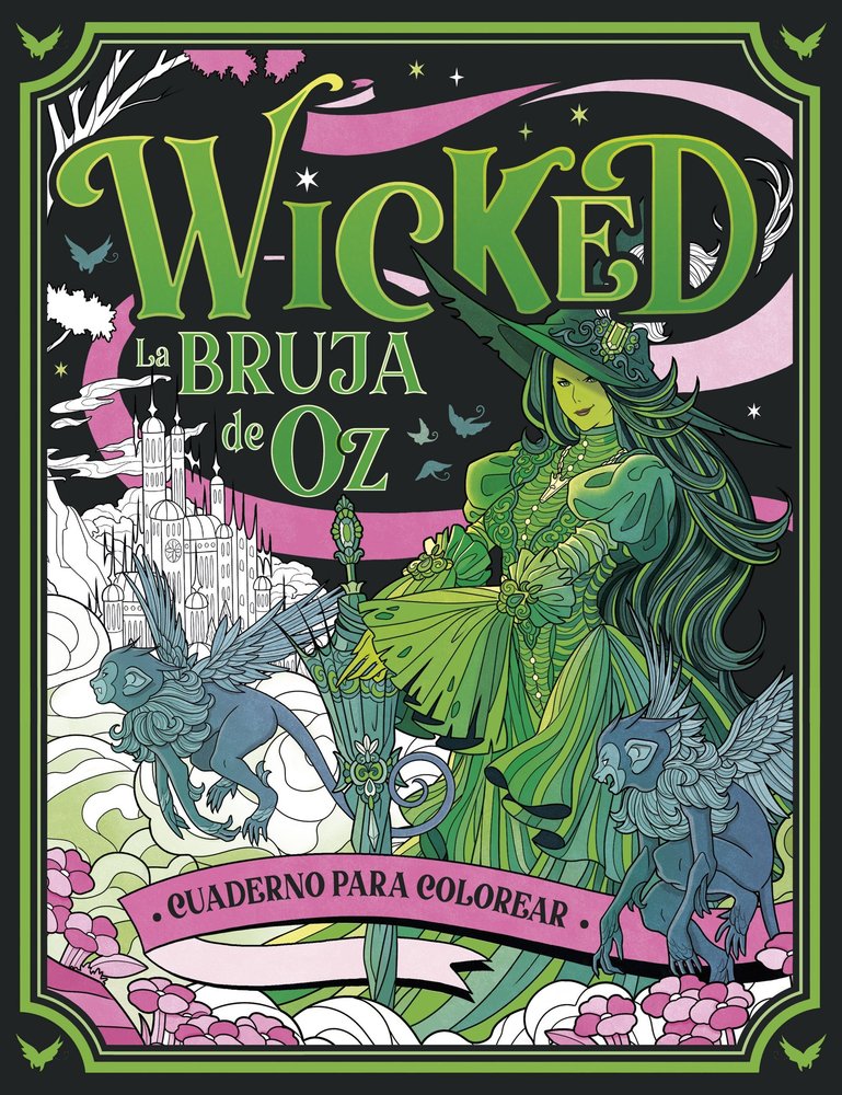 WICKED. CUADERNO PARA COLOREAR | portada del libro