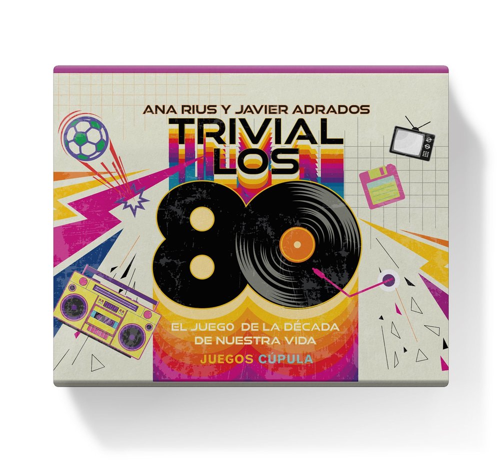 TRIVIAL LOS 80, de JAVIER ADRADOS | portada del libro