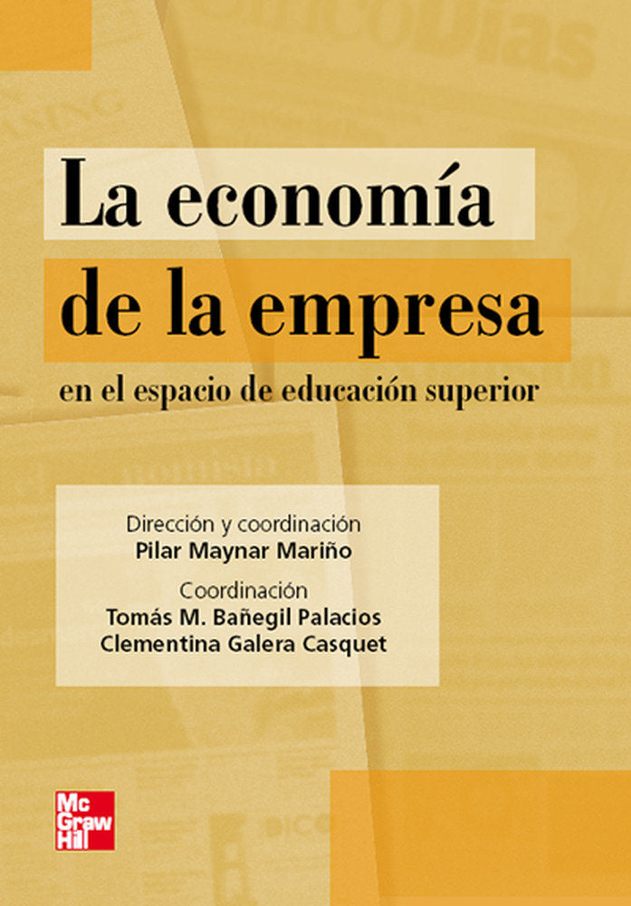 La econom{a de la empresa en el espacio de la educaci}n, de Maynar,Pilar | portada del libro