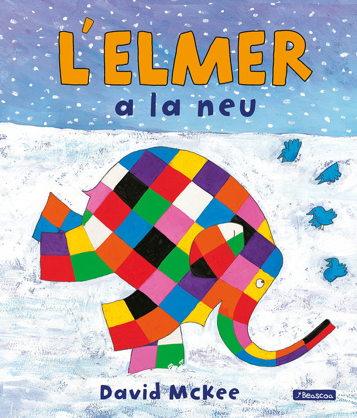 L'Elmer a la neu (L'Elmer. Un conte), de McKee | portada del libro