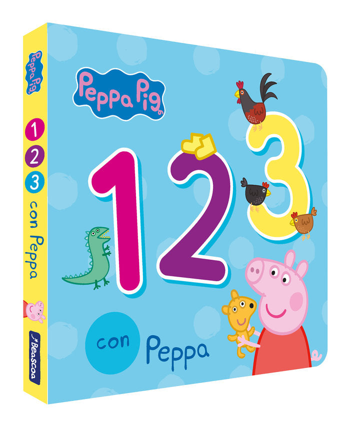 123 con Peppa (Peppa Pig. Libro de cartón), de Hasbro | portada del libro