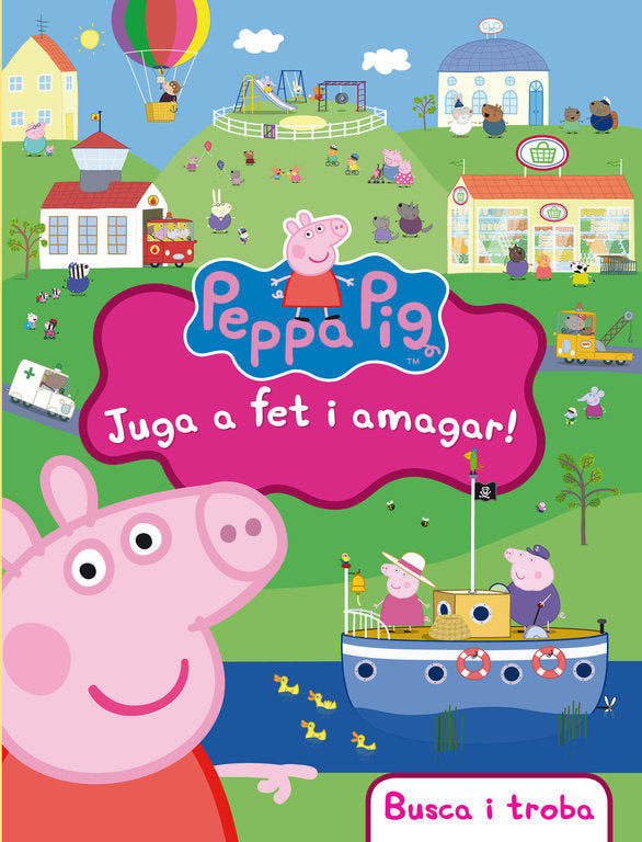 Juga a fet i amagar! (Peppa Pig. Llibre joguina), de Hasbro | portada del libro