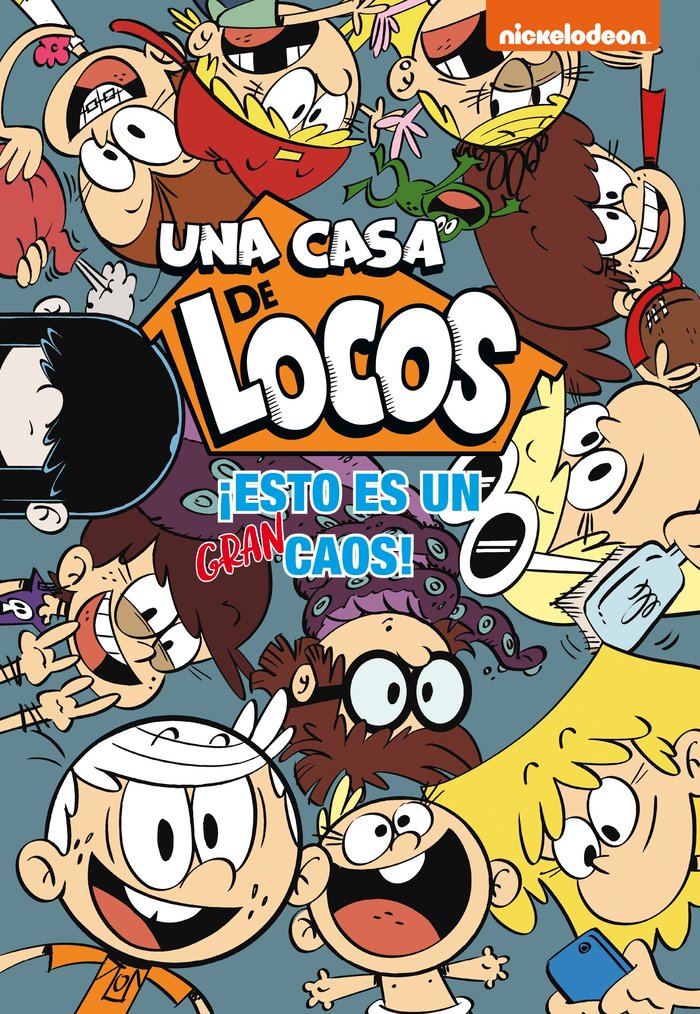 ¡Esto es un gran caos! (Una casa de locos. Cómic 2), de Nickelodeon | portada del libro