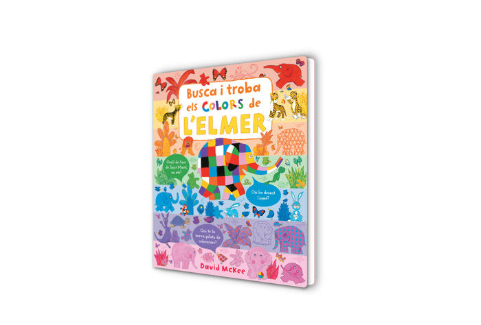 Busca i troba els colors de l'Elmer (L'Elmer. Llibre de cartró), de McKee | portada del libro