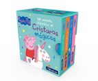 Mi pequeña biblioteca de criaturas mágicas. Sirenas, unicornios, narvales y dragones (Peppa Pig. Libro juguete), de Hasbro |