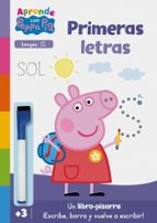 Aprendo con Peppa Pig. Primeras letras (Libro-pizarra) (Peppa Pig. Primeros aprendizajes), de Varios autores | portada del li