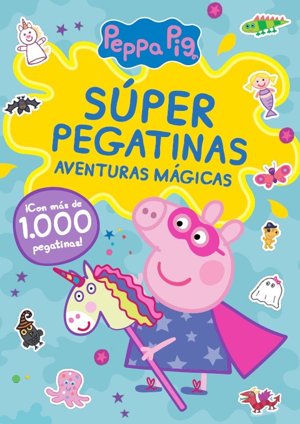 Súper pegatinas. Aventuras mágicas (Peppa Pig. Cuaderno de actividades), de HASBRO | portada del libro