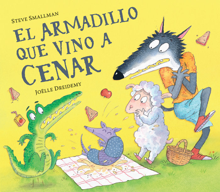 El armadillo que vino a cenar (La ovejita que vino a cenar), de STEVE SMALLMAN | portada del libro