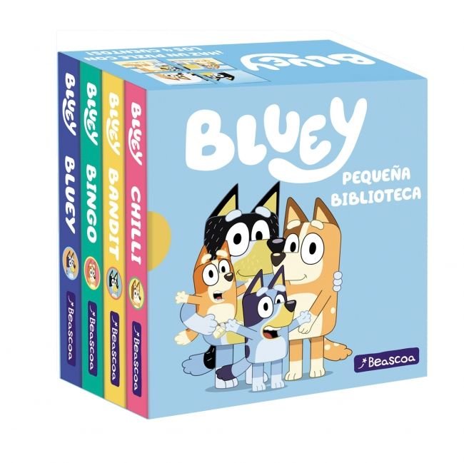 Pequeña biblioteca (edición en español) (Bluey. Libro juguete), de BLUEY | portada del libro