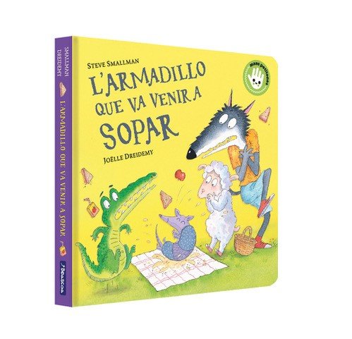 L'armadillo que va venir a sopar (L'ovelleta que va venir a sopar. Llibre de cartró), de STEVE SMALLMAN | portada del libro