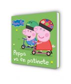 Peppa va en patinete (Peppa Pig. Libro de cartón), de Hasbro | portada del libro