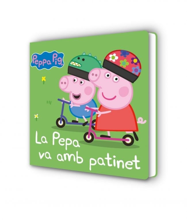 Pepa va amb patinet, La (Peppa Pig. Llibre de cartró), de HASBRO | portada del libro