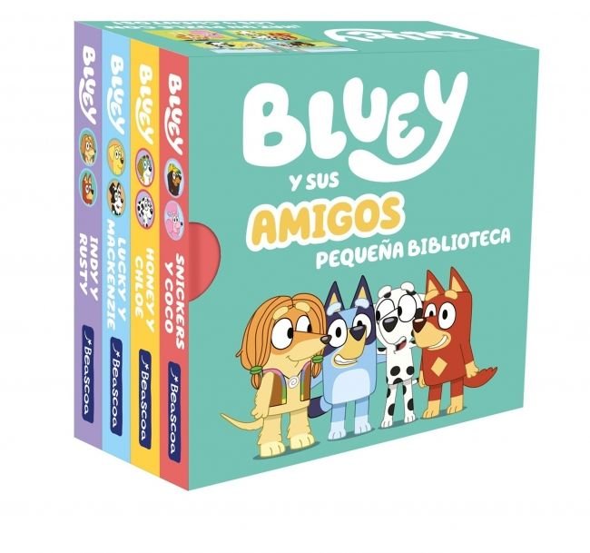 Bluey y sus amigos. Pequeña biblioteca (edición en español) (Bluey. Libro juguete), de BLUEY | portada del libro