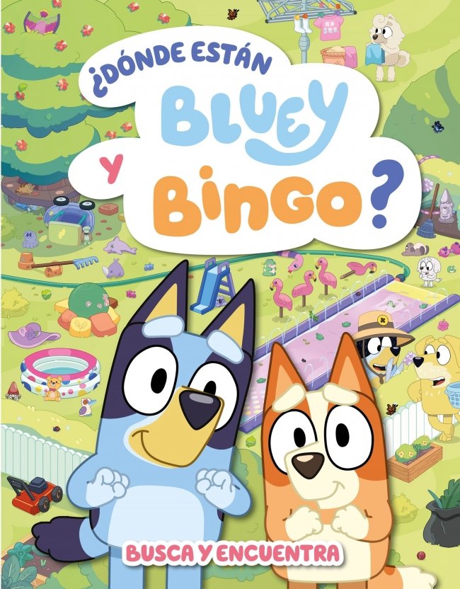 ¿Dónde están Bluey y Bingo? (Edición en español) (Bluey. Actividades), de BLUEY | portada del libro