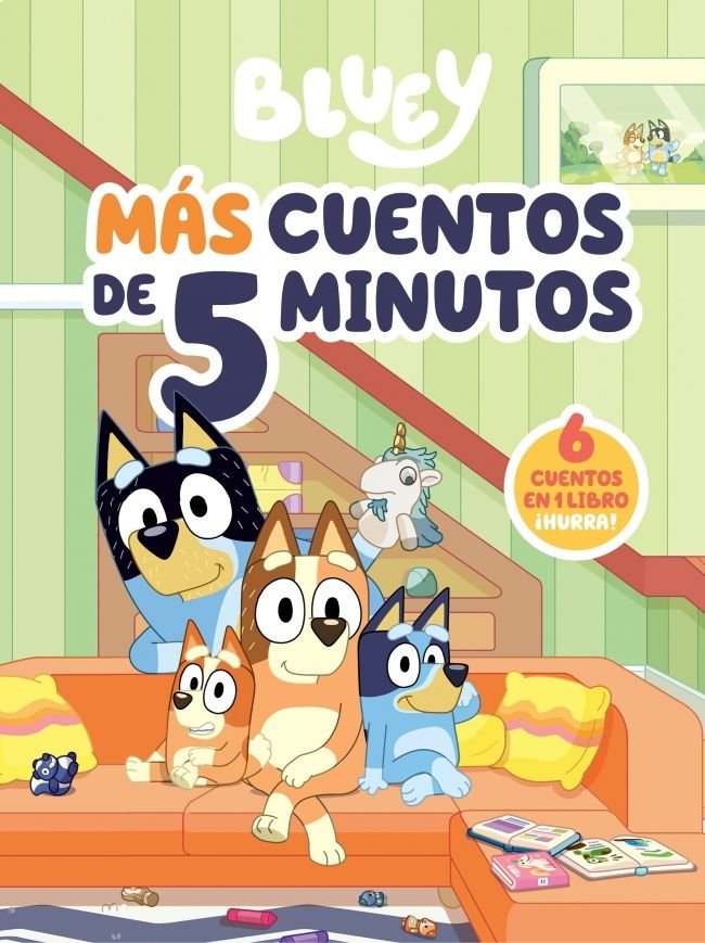 Más cuentos de 5 minutos (edición en español) (Bluey. Recopilatorio de cuentos), de BLUEY | portada del libro