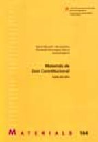 Materials de Dret Constitucional, de Mercé Barceló i Serramalera | portada del libro