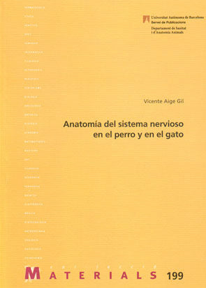 AnatomÆa del sistema nervioso en el perro y en el gato, de Aige Gil | portada del libro
