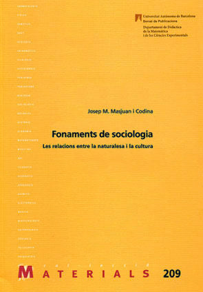 Fonaments de Sociologia, de Masjuan i Codina | portada del libro