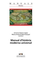 Manual d'història moderna universal, de Antonio Espino López | portada del libro