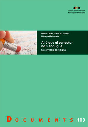 Allÿ que el corrector no s'enduguÄ, de Casals Martorell, Daniel | portada del libro