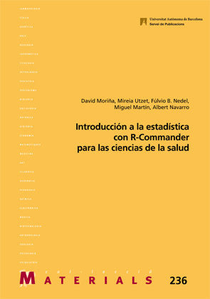 Introducciùn a la estadÆstica con R-Commander para las ciencias de la salud, de Moriûa, David | portada del libro
