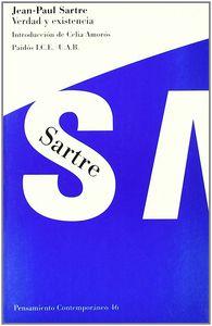 Verdad y existencia, de Sartre | portada del libro