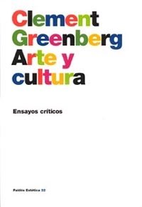 Arte y cultura, de Greenberg | portada del libro