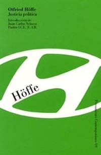 Justicia pol¡tica, de HOFFE | portada del libro