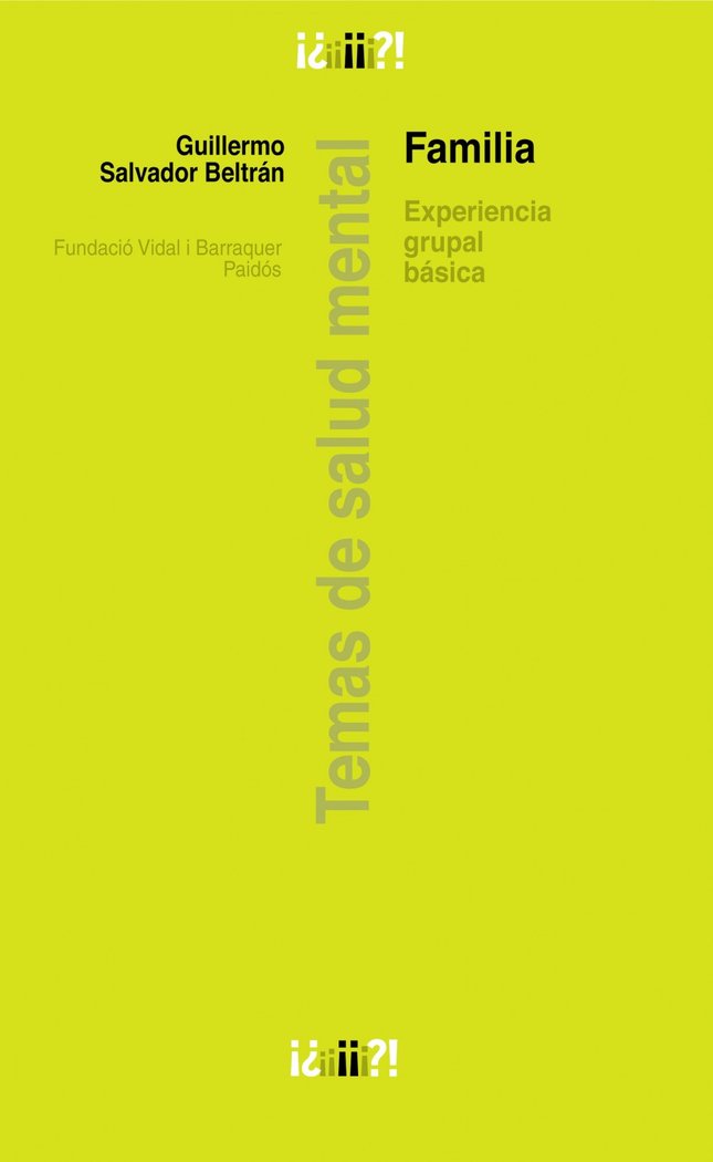Familia, de Salvador Beltrán | portada del libro