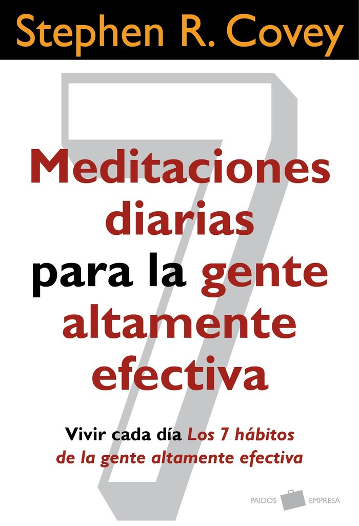 Meditaciones diarias para la gente altamente efectiva, de Covey | portada del libro