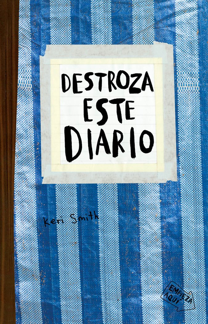 DESTROZA ESTE DIARIO. AZUL, de KERI SMITH | portada del libro