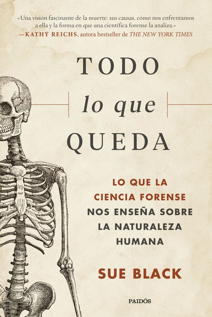 TODO LO QUE QUEDA, de SUE BLACK | portada del libro