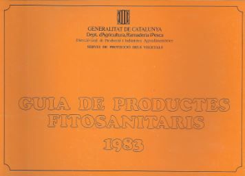 Guia de productes fitosanitaris 1983, de AA.VV. | portada del libro
