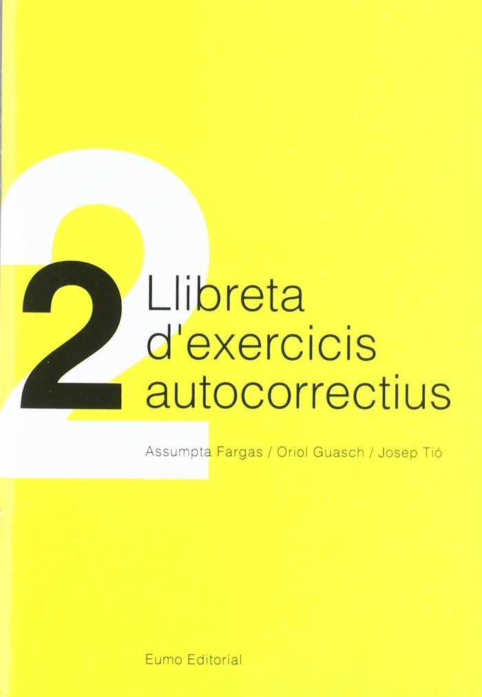 Llibreta d'exercicis autocorrectius 2, de Fargas, Assumpta | portada del libro