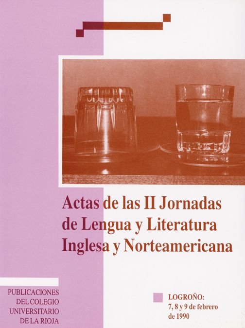 Actas de las II Jornadas de lengua y literatura inglesa y norteamericana, de ARAUZ GOMEZ-CADIÑAMOS | portada del libro