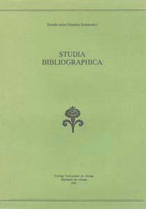 Studia bibliographica, de Varios autores | portada del libro