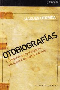 Otobiografías, de Derrida, Jacques | portada del libro