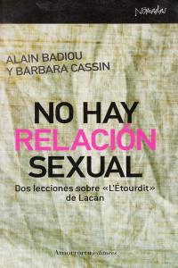 No hay relación sexual, de Badiou, Alain | portada del libro