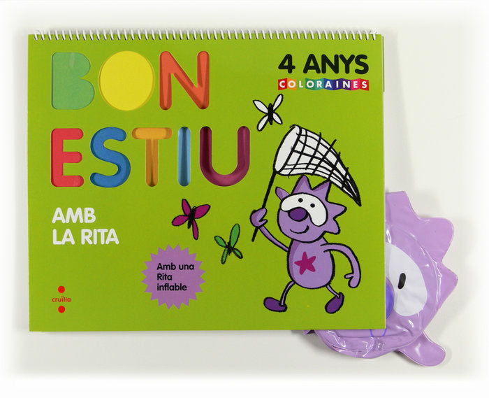 Bon estiu amb la Rita. 4 anys. Coloraines, de Equip Editorial Cruïlla, | portada del libro