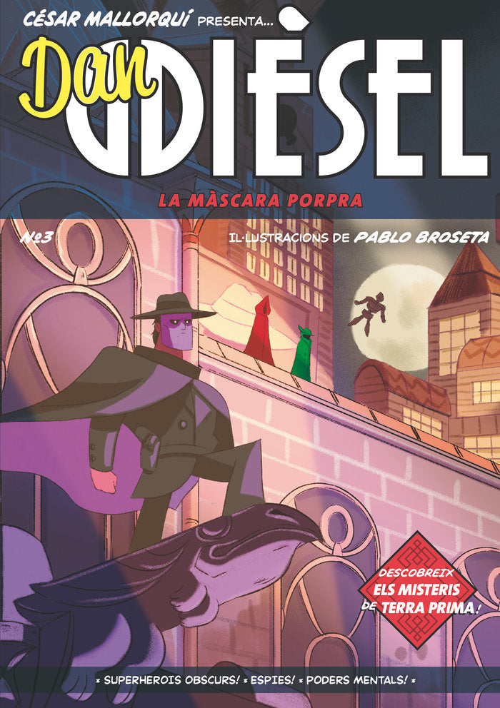 DAN DIESEL 3 LA MASCARA PORPRA, de MALLORQUI, CESAR | portada del libro