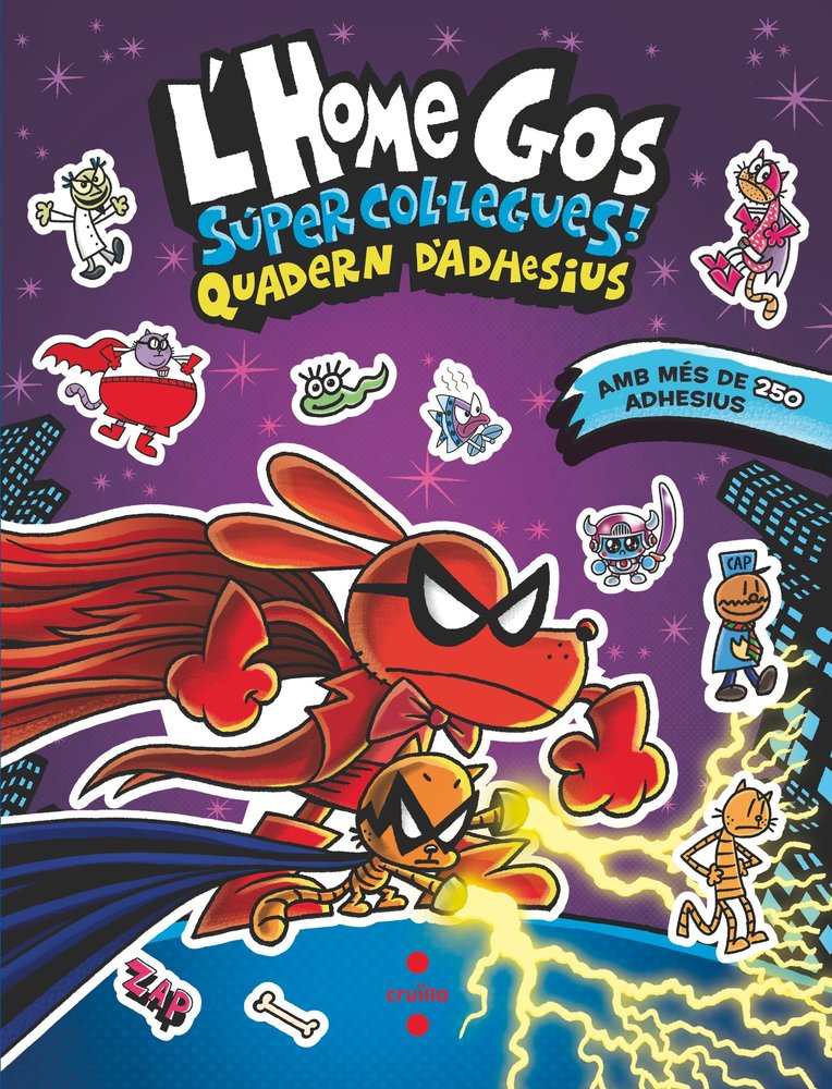 L'HOME GOS. SUPER COL·LEGUES. QUADERN D'ADHESIUS, de PILKEY, DAV | portada del libro