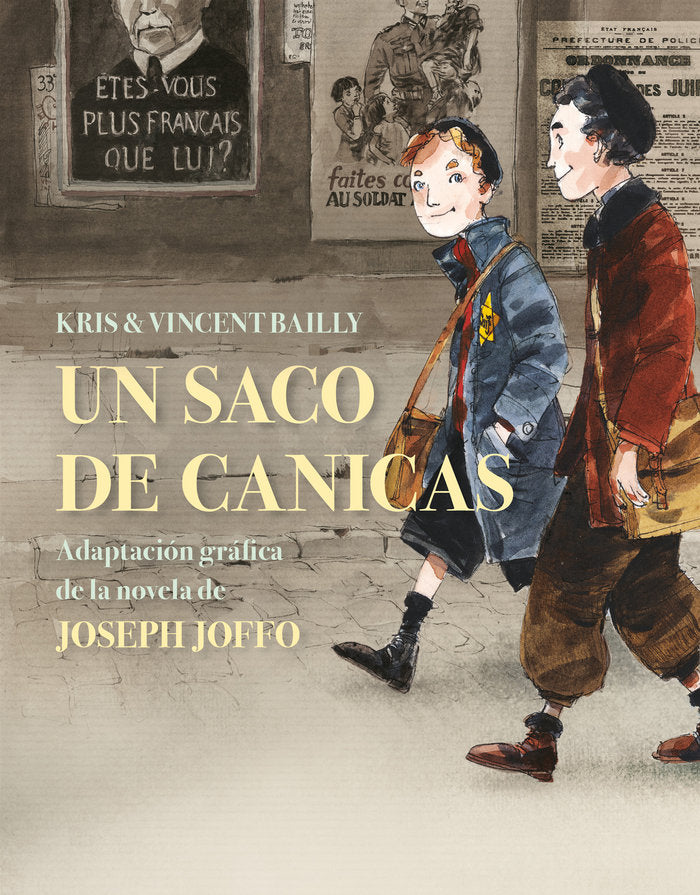 Un saco de canicas (novela gráfica), de Joffo, Joseph | portada del libro