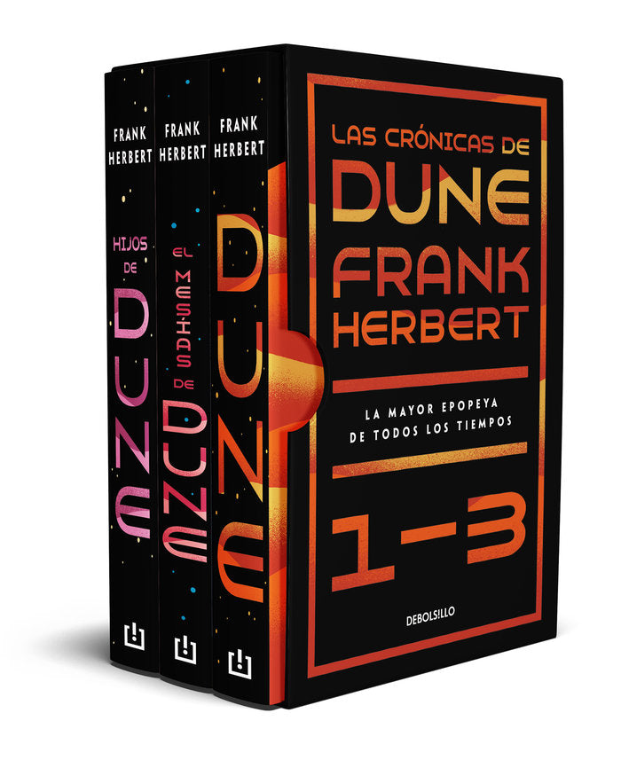 DUNE ESTUCHE (DUNE, EL MESIAS DE DUNE, HIJOS DE DUNE), de HERBERT, FRANK | portada del libro