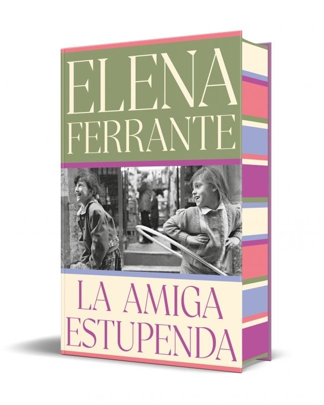 LA AMIGA ESTUPENDA EDICION LIMITADA CON CANTOS TINTADOS DOS, de ELENA FERRANTE | portada del libro