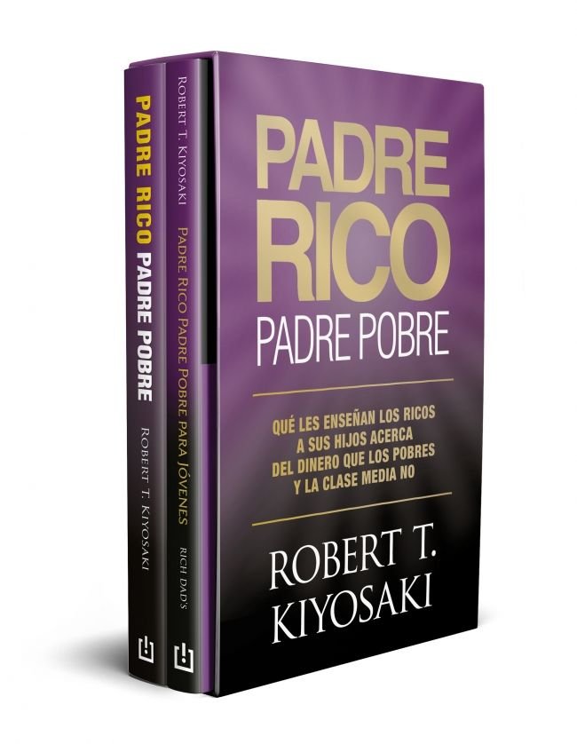 ESTUCHE PADRE RICO, PADRE POBRE, de ROBERT T KIYOSAKI | portada del libro