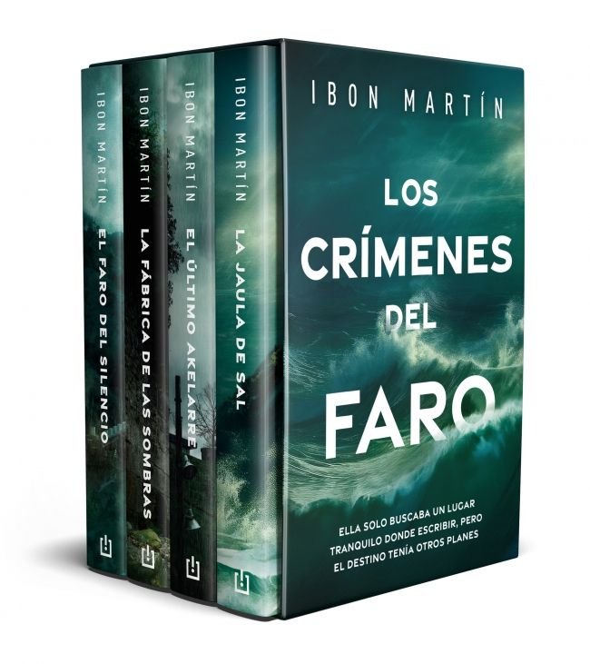 ESTUCHE LOS CRIMENES DEL FARO, de IBON MARTIN | portada del libro