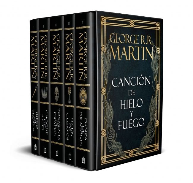 ESTUCHE CANCION DE HIELO Y FUEGO, de GEORGE R R MARTIN | portada del libro