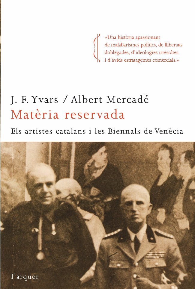 Matèria reservada, de Yvars Castelló, José Francisco | portada del libro