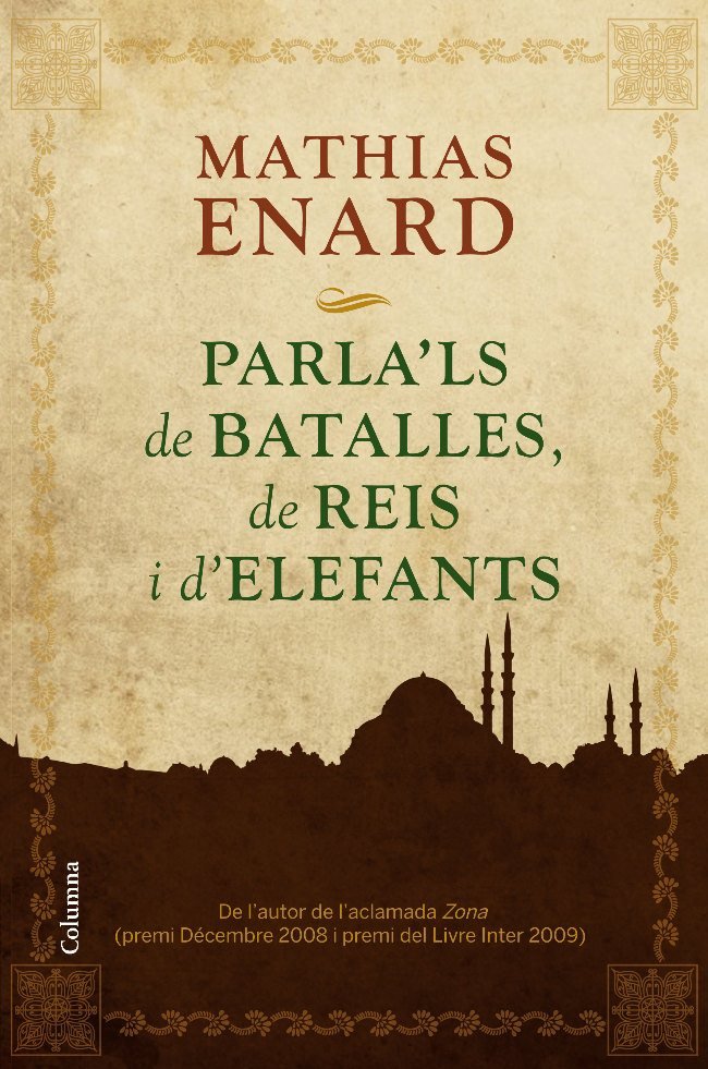 Parla'ls de batalles, de reis i d'elefants, de Enard | portada del libro